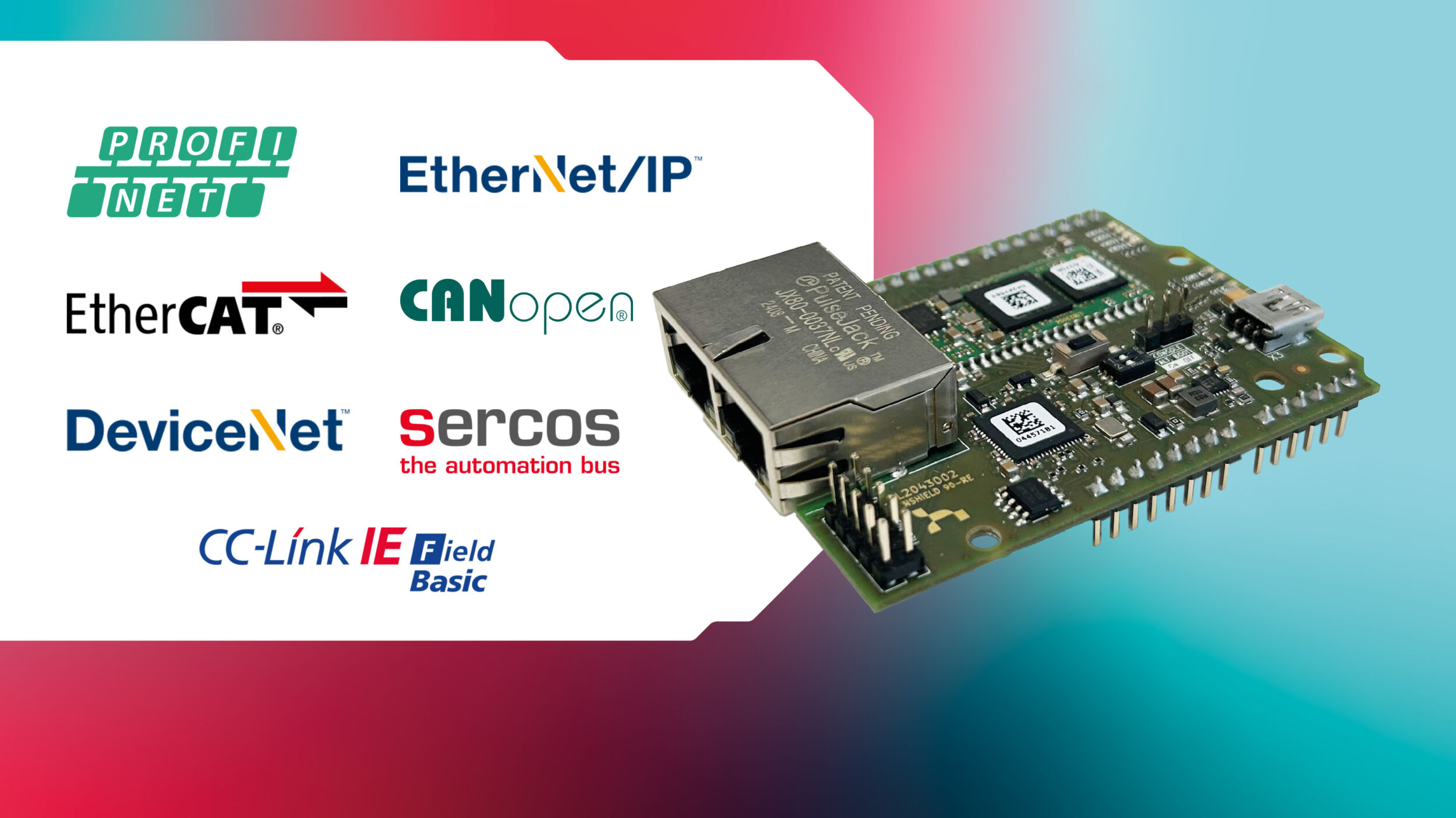 Das Entwicklerboard NetShield 90-RE ist eine kompakte, zuverlässige und zukunftssichere Kommunikationsplattform für automatisierte Anlagen, die durch ihre Multiprotokollfähigkeit besonders flexibel einsetzbar ist.