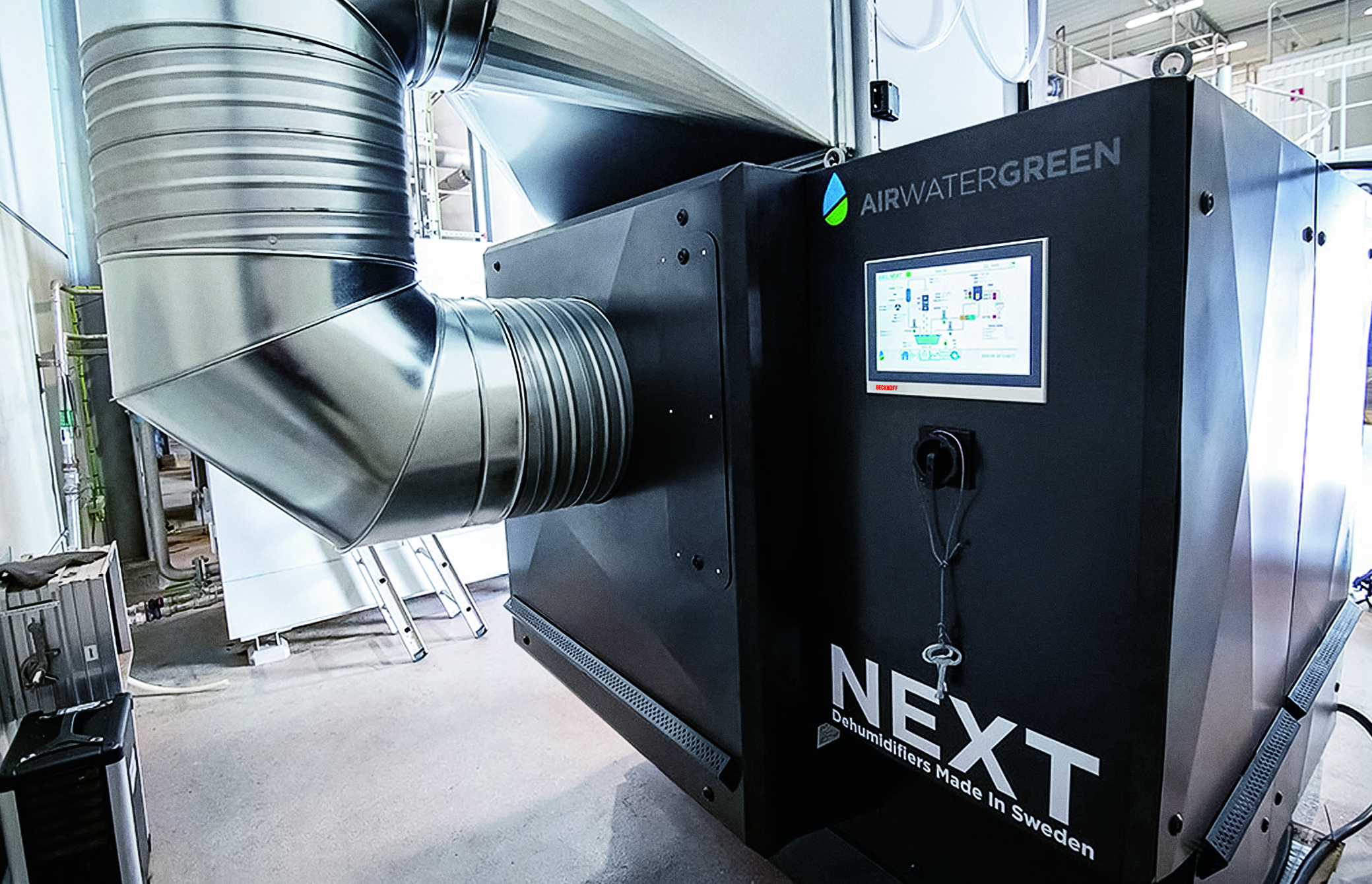 Die mit PC-based Control automatisierten Luftentfeuchter von Airwatergreen verbrauchen aufgrund eines patentierten Verfahrens zwischen 30 und 70 Prozent weniger Energie als herkömmliche Anlagen.