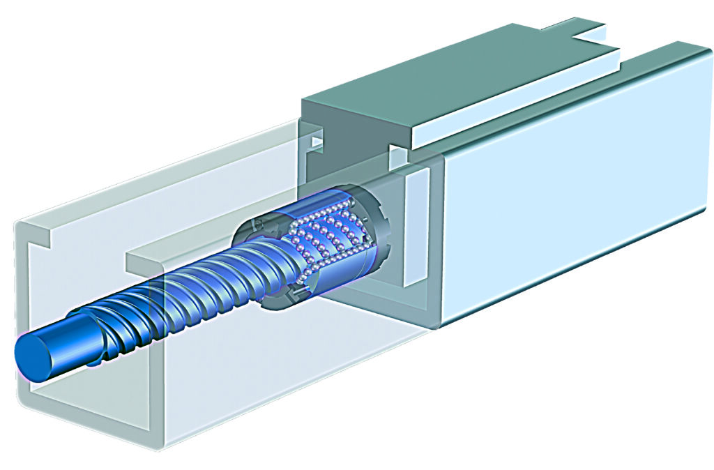 Kugelgewindetriebe nutzen Wälzkörper, um die Reibung zu verringern, was zugleich Energie spart und den Verschleiß reduziert.