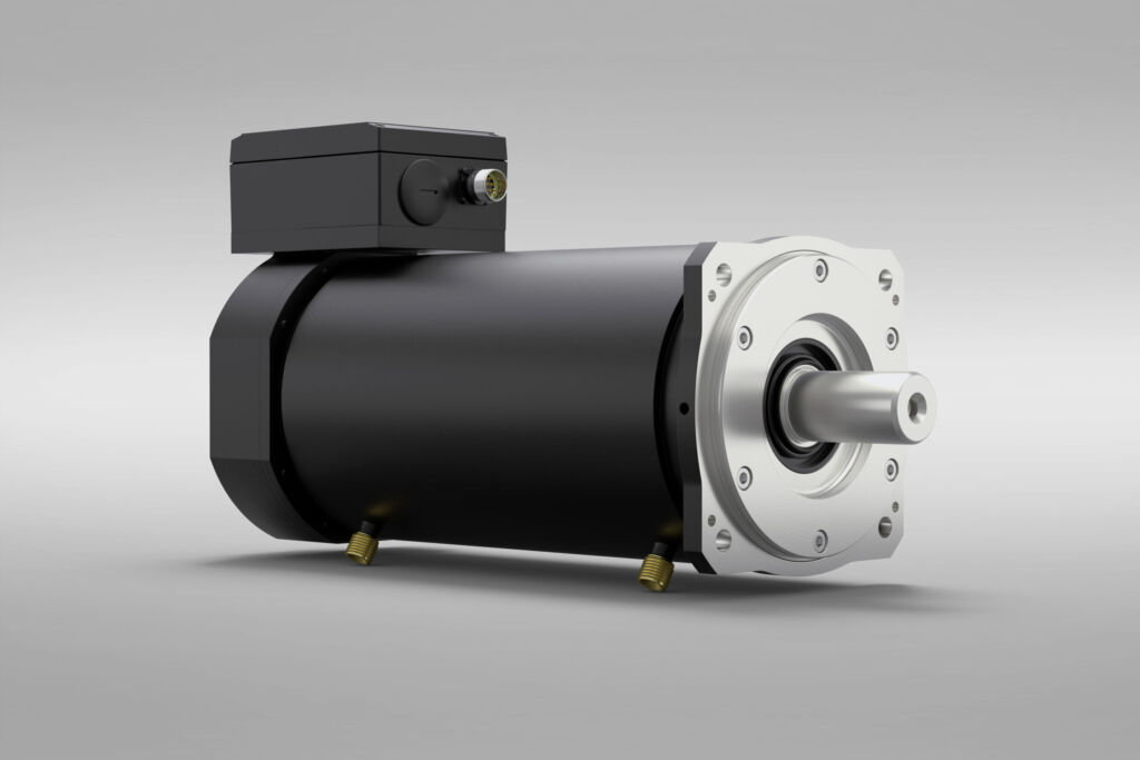 Der neue Synchron-Servomotor der Baureihe DIP: Das kompakte Kraftpaket bietet eine um den Faktor Drei h&ouml;here Beschleunigung als vergleichbare Antriebe in dieser Baugr&ouml;&szlig;e.