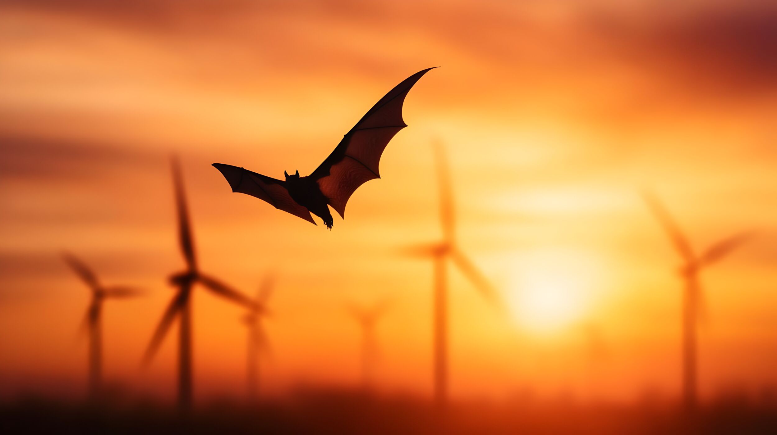 Unter gewissen Bedingungen müssen Windturbinen reduziert beziehungsweise abgeschaltet werden, um Fledermäuse nicht zu gefährden.