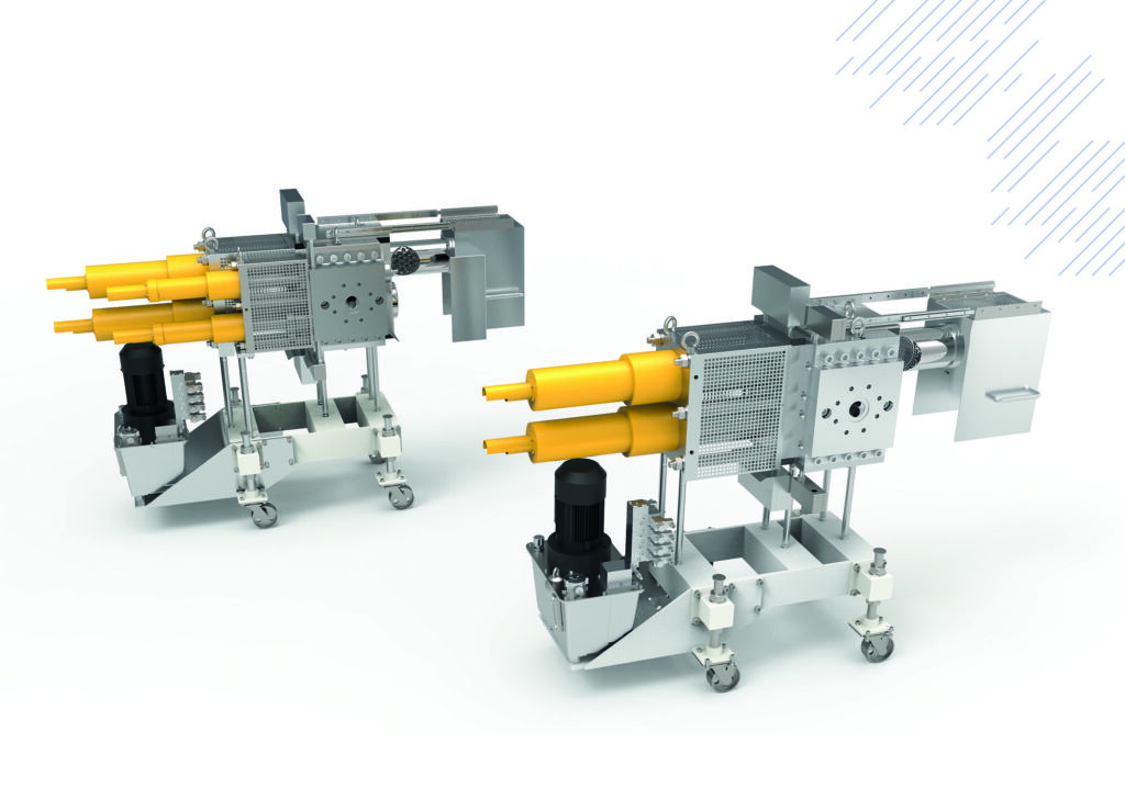 Auch in den kontinuierlichen Bolzensiebwechslern der Serie CMF von BritAS garantieren berührungslose Linearwegaufnehmer das Erreichen der Kolbenendlage in den Hydraulikzylinder