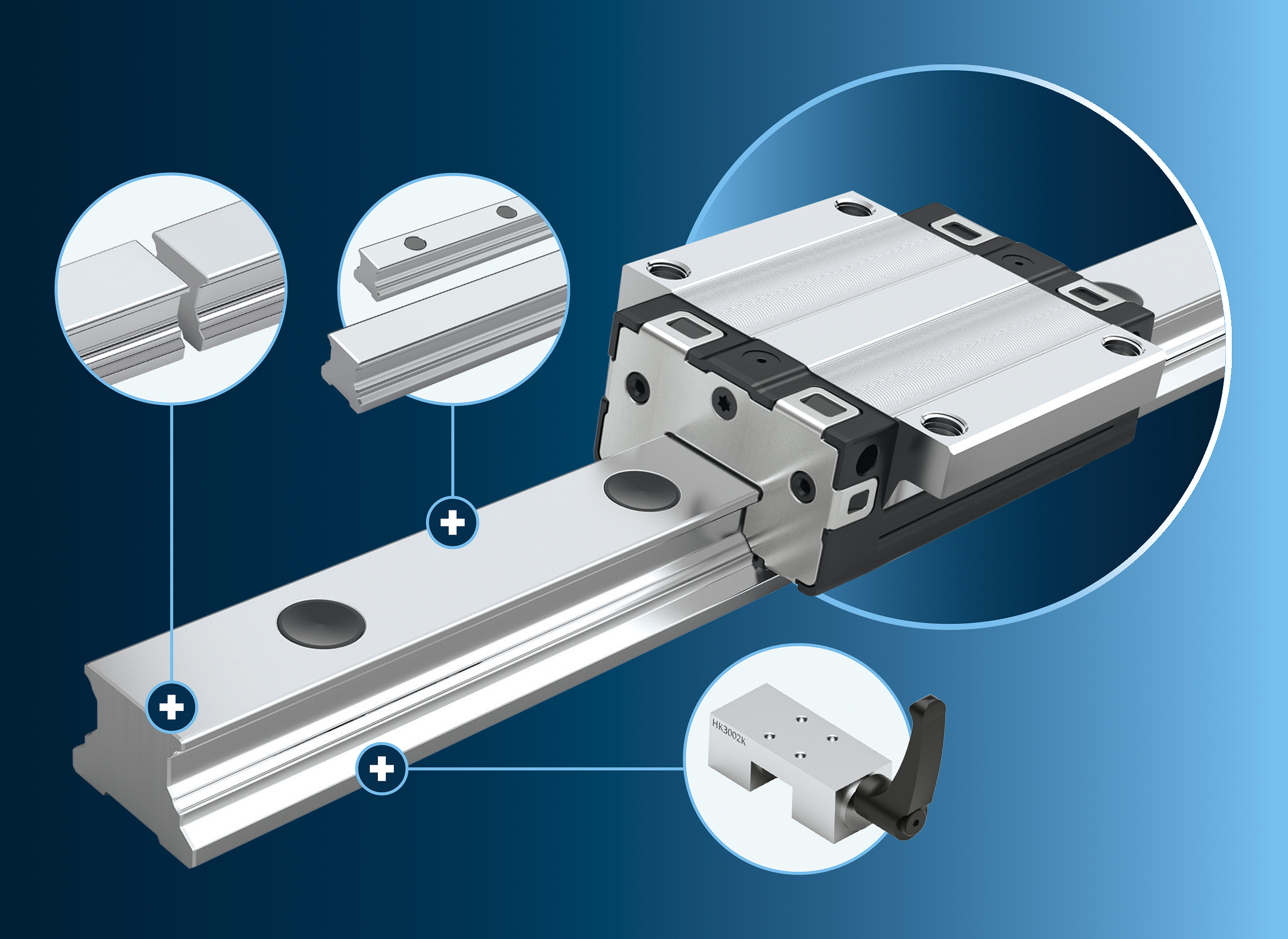 Bosch Rexroth hat das Portfolio seiner Kugelschienenführungen BSCL um neue Optionen für Länge, Montage und Zubehör erweitert.
