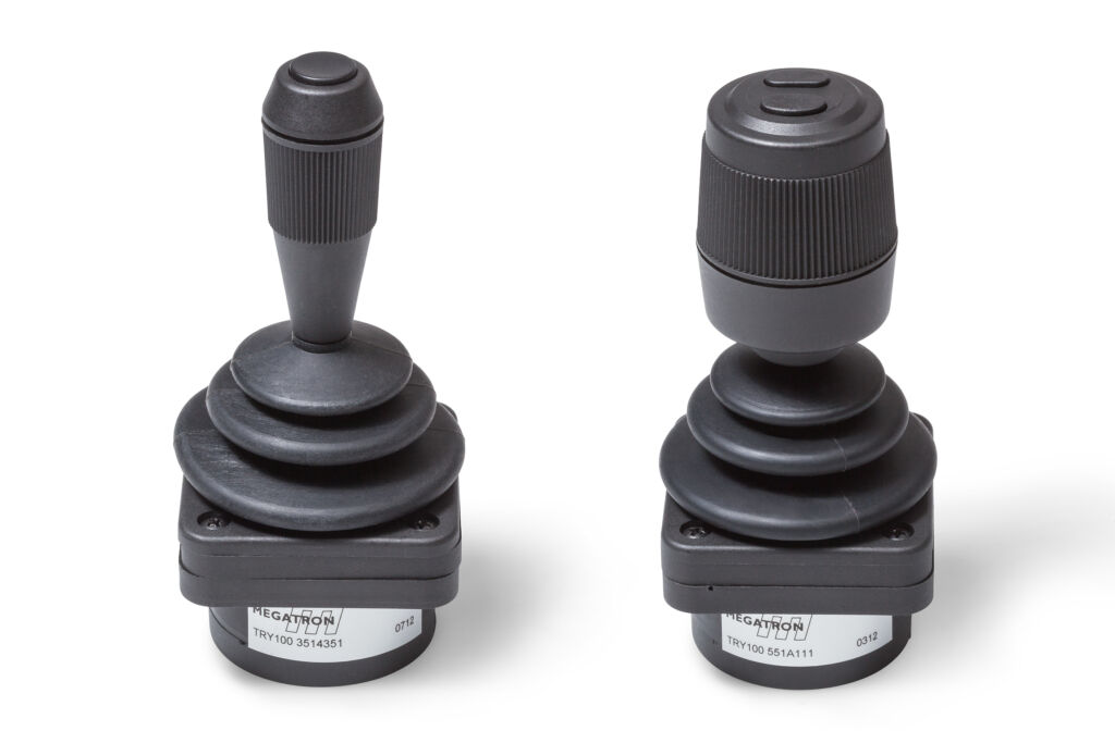 Auch die Fingerjoysticks TRY 100 von Megatron, die u.a. zur Steuerung von Patientenliegen in der Augenchirurgie zum Einsatz kommen, gibt es mit CAN-Schnittstelle.