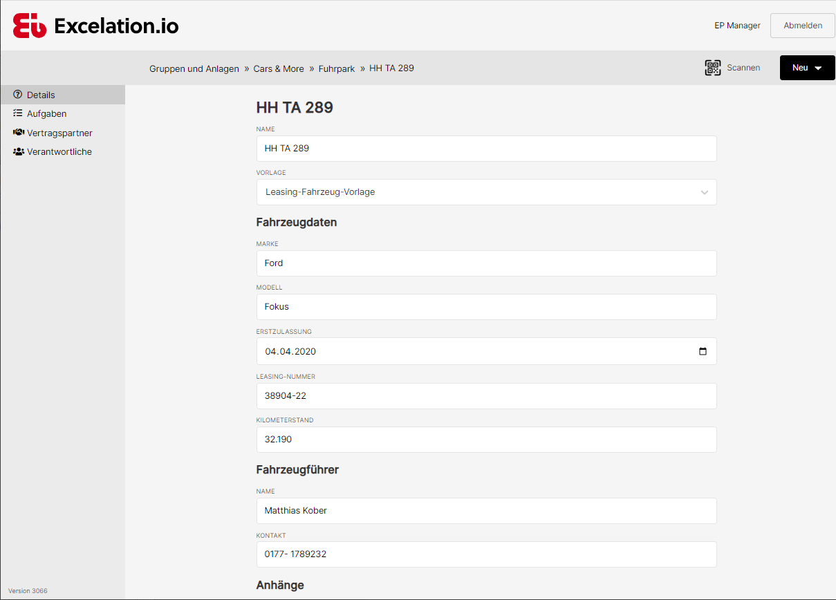 Update für Instandhaltungsmanagement-Software