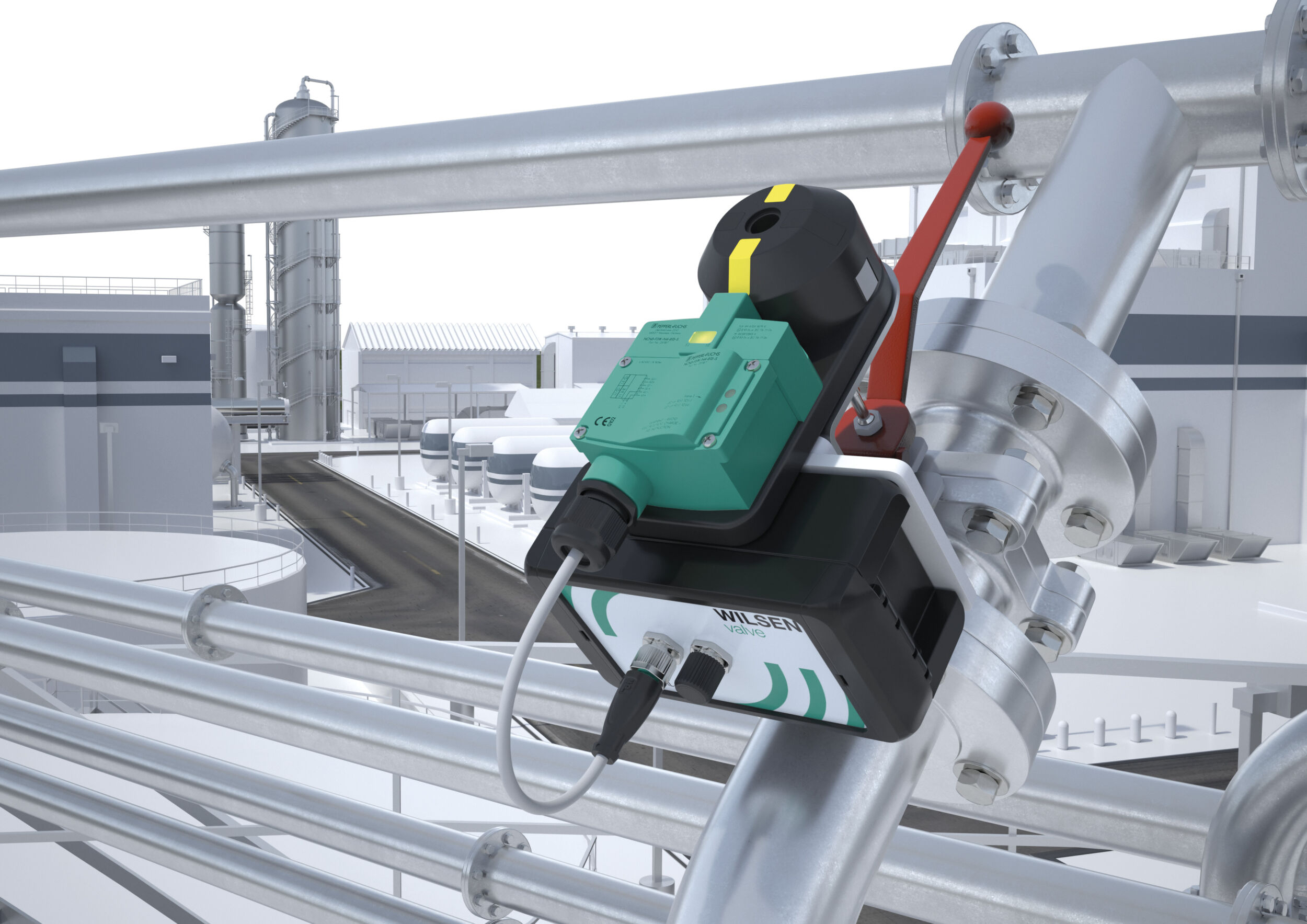 Der IoT-Funksensorknoten Wilsen.valve von Pepperl+Fuchs eignet sich für den Außeneinsatz.