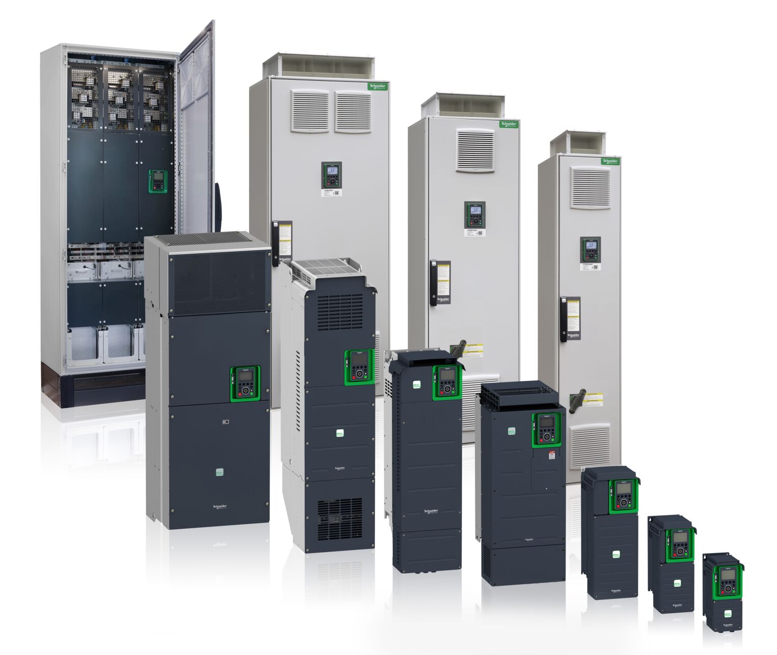 Die über die Frequenzumrichter von Schneider Electric erfassten werden automatisch geordnet und in bereits strukturierter Form an die Analysesoftware übermittelt.