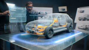 Engineers testing ai artificial intelligence system autopilot