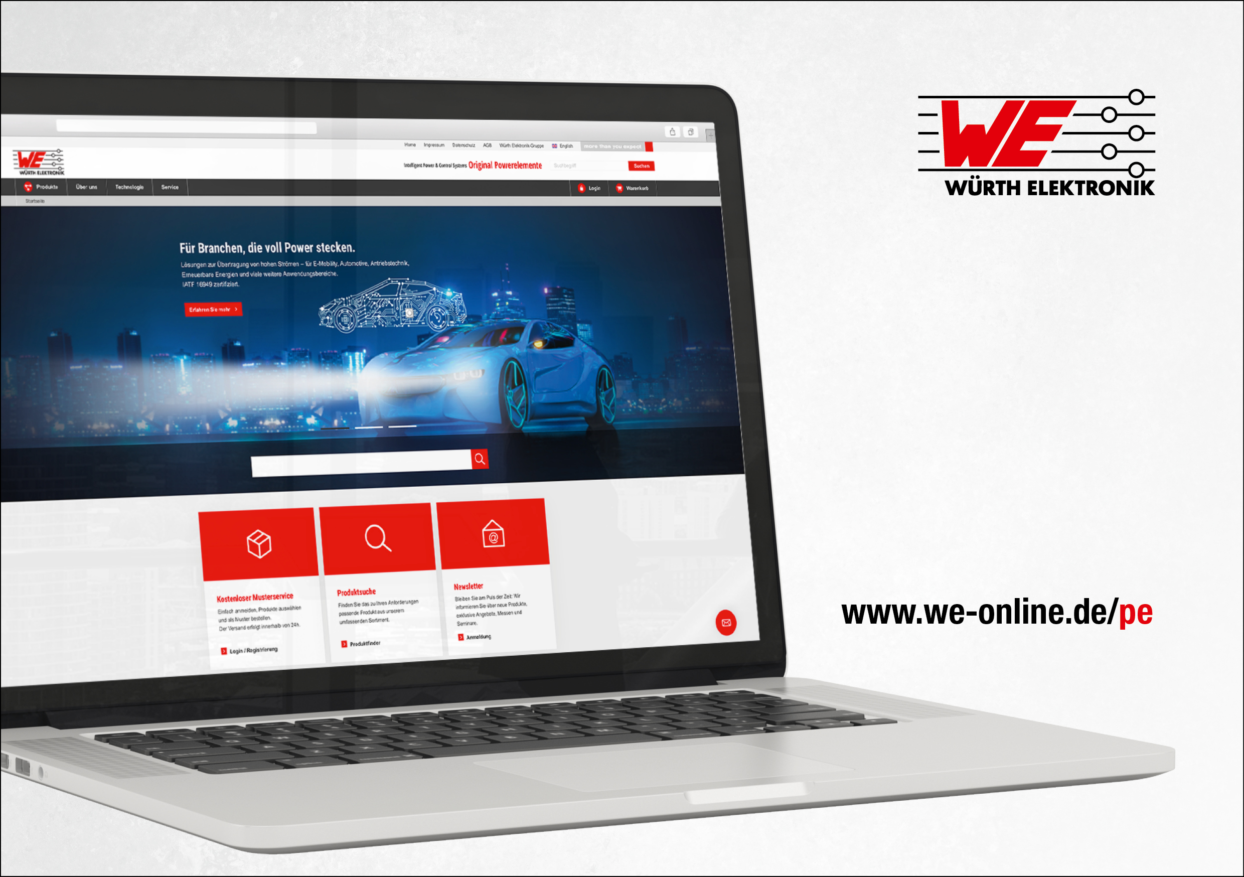 Online-Shop für Powerelemente