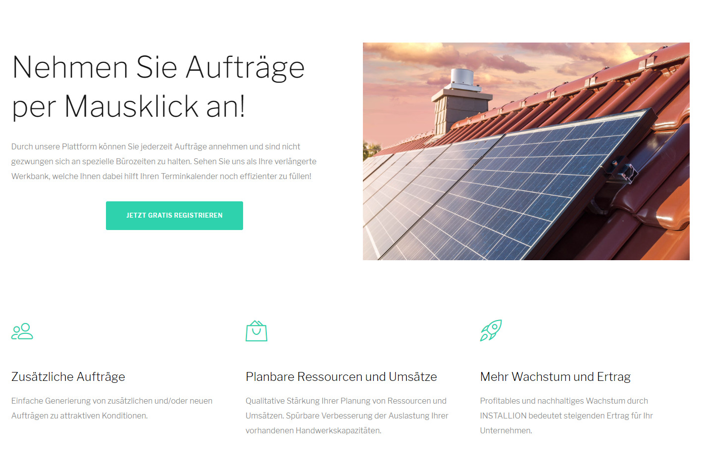 B2B-Plattform für die Vermittlung von Elektrikern
