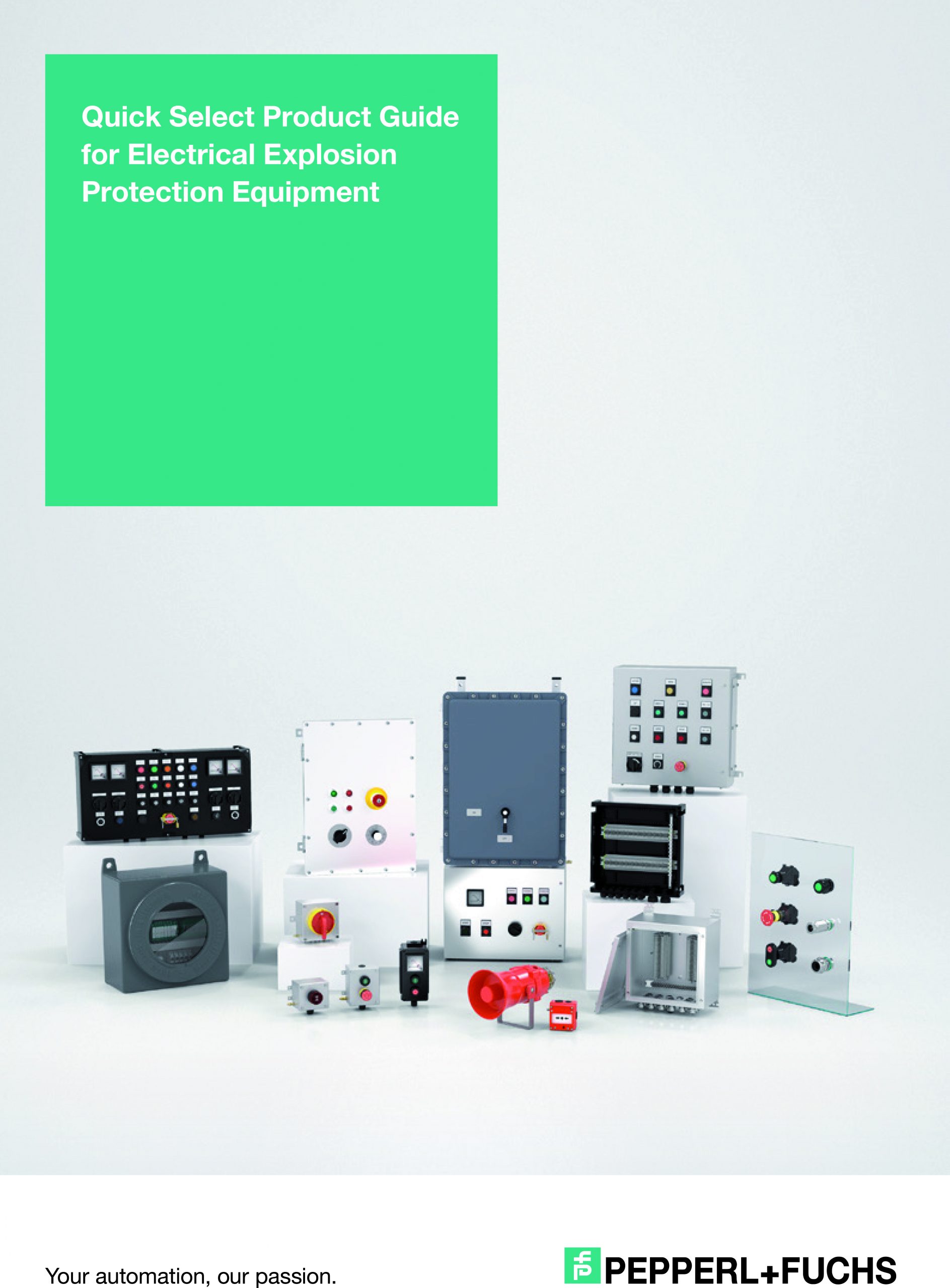 Quick Select Product Guide für elektrische Komponenten und Systeme für den Explosionsschutz