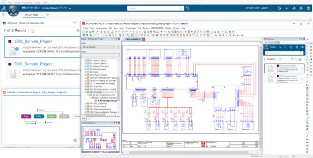 Eplan und 3DExperience von Dassault Systèmes im Einklang: Der PLM 3DExperience Connector automatisiert Routineaufgaben.