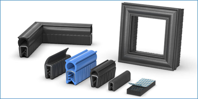 Bild 3 | Dichtprofile aus geprüften Mischungen nach UL, DIN EN45545-2, VDI6022 etc.