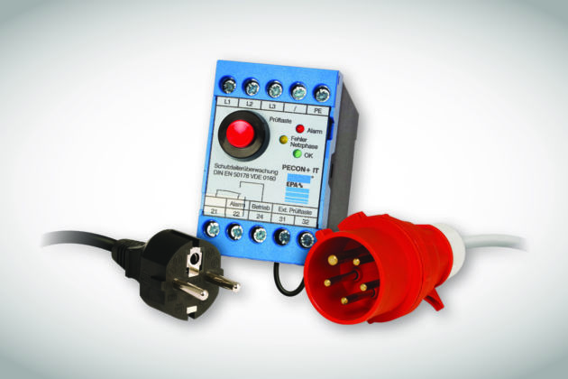 Mit dem EPA PECON+ können mobile Maschinen und Geräte aufgrund der permanenten Schutzleiterüberwachung auf einem höheren Schutzlevel betrieben werden.