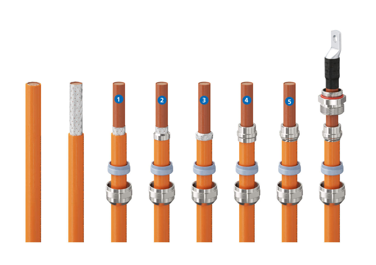 25x Gummitülle Dichtung Isolierung F Stecker Sat Kabel Tülle Wetterschutz Schutz