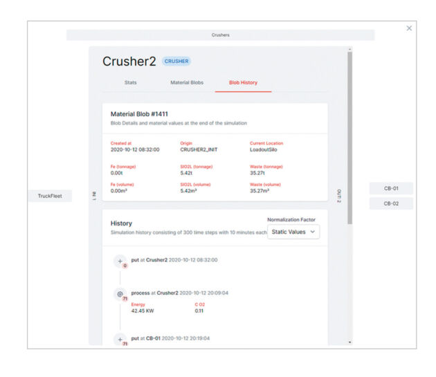 Bild 4 | Eine Drill-Down-Funktionalit&auml;t erm&ouml;glicht die Auswertung spezifischer Materialeinheiten 