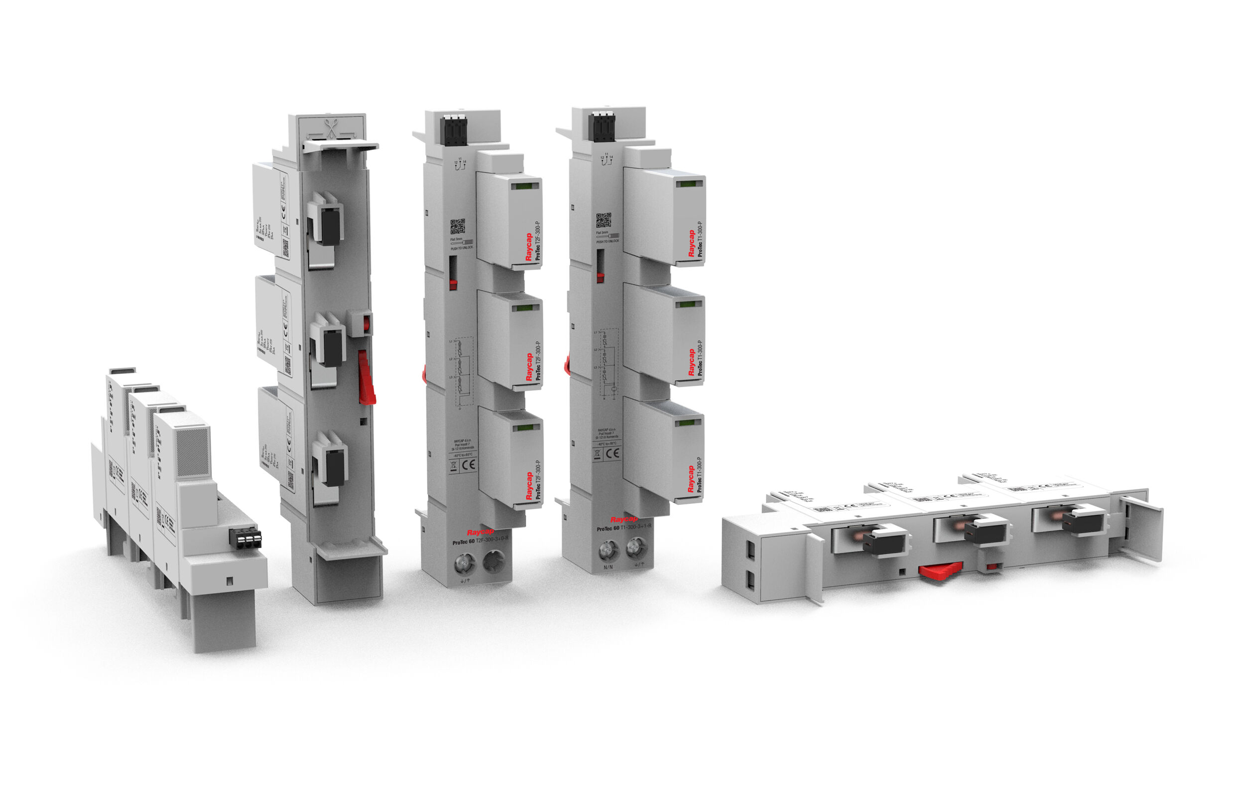 Überspannungsschutzkomponenten für
60mm-Sammelschienensysteme