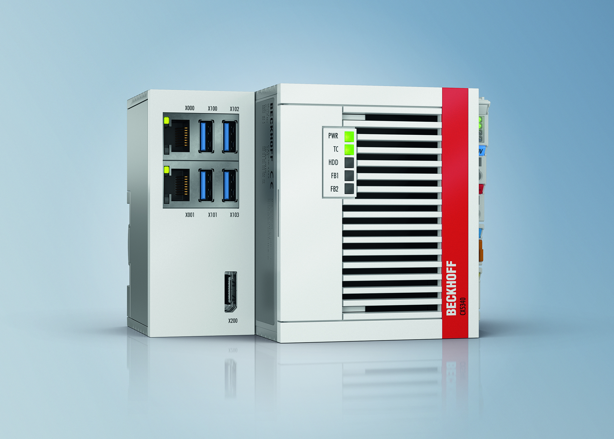 Der Embedded-PC CX5300 stellt, wahlweise als 2- oder 4-Core-Gerät (Bild), eine deutlich gesteigerte Rechenleistung bereit.