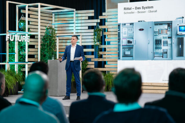 Bild 4 | Um den Product Carbon Footprint beim Hersteller von Schaltschränken und Gehäusen zu senken, wird nach Möglichkeit energiereduzierter Stahl eingesetzt, so Raphael Görner, Executive Vice President BU Energy & Power Solutions bei Rittal.