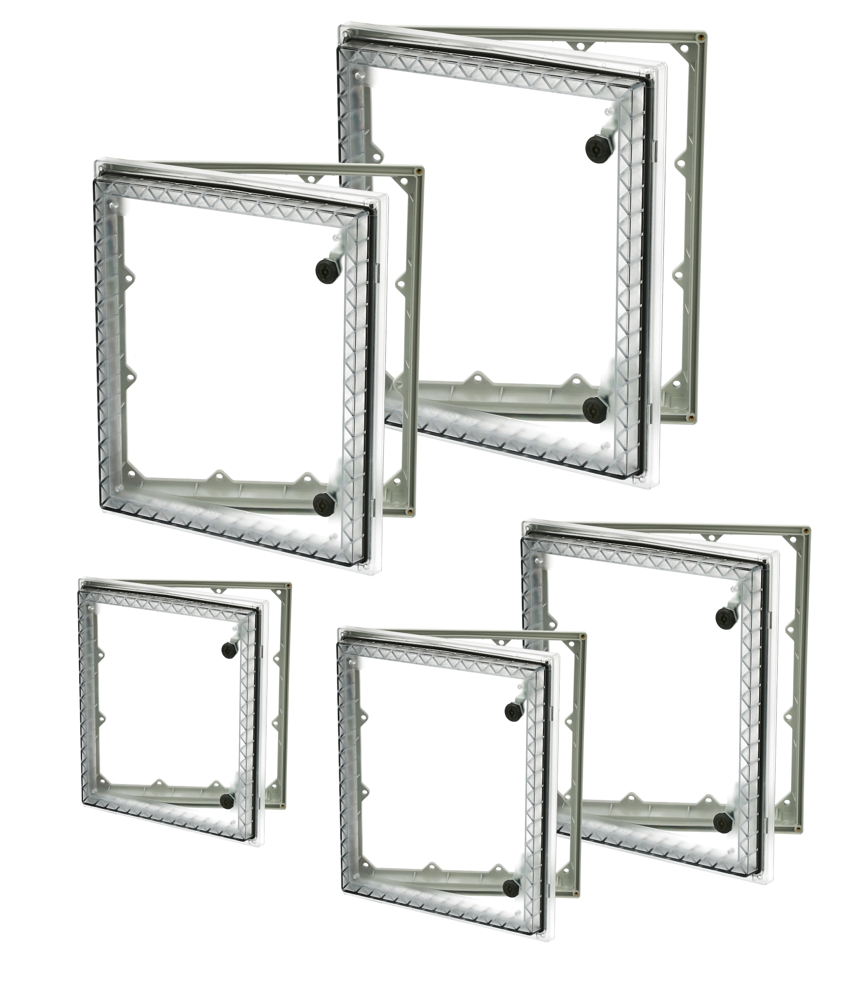 Flexible Schutzfenster für Schaltgehäuse in fünf Größen