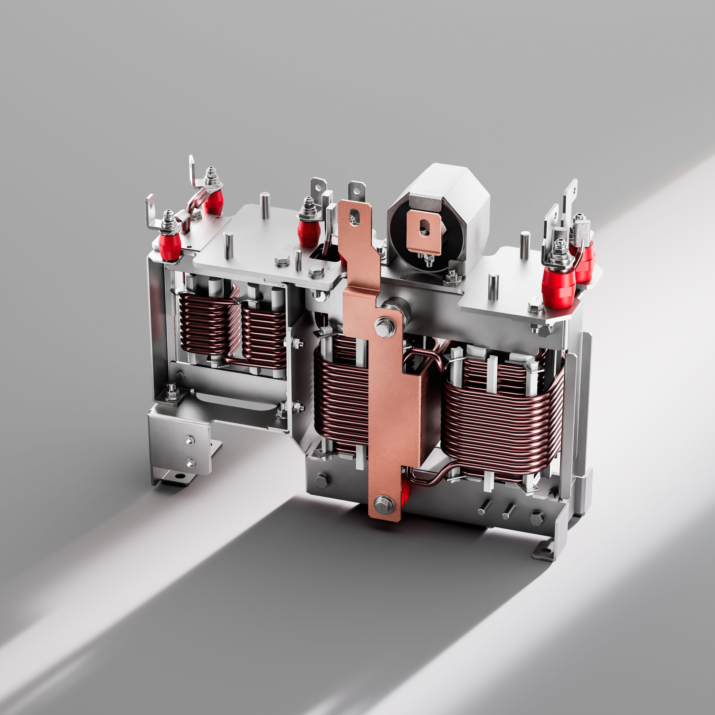 Mittelfrequenztransformator mit nanokristallinem Kern für gewichtsoptimierte Leistungselektronik IGBT-Basis