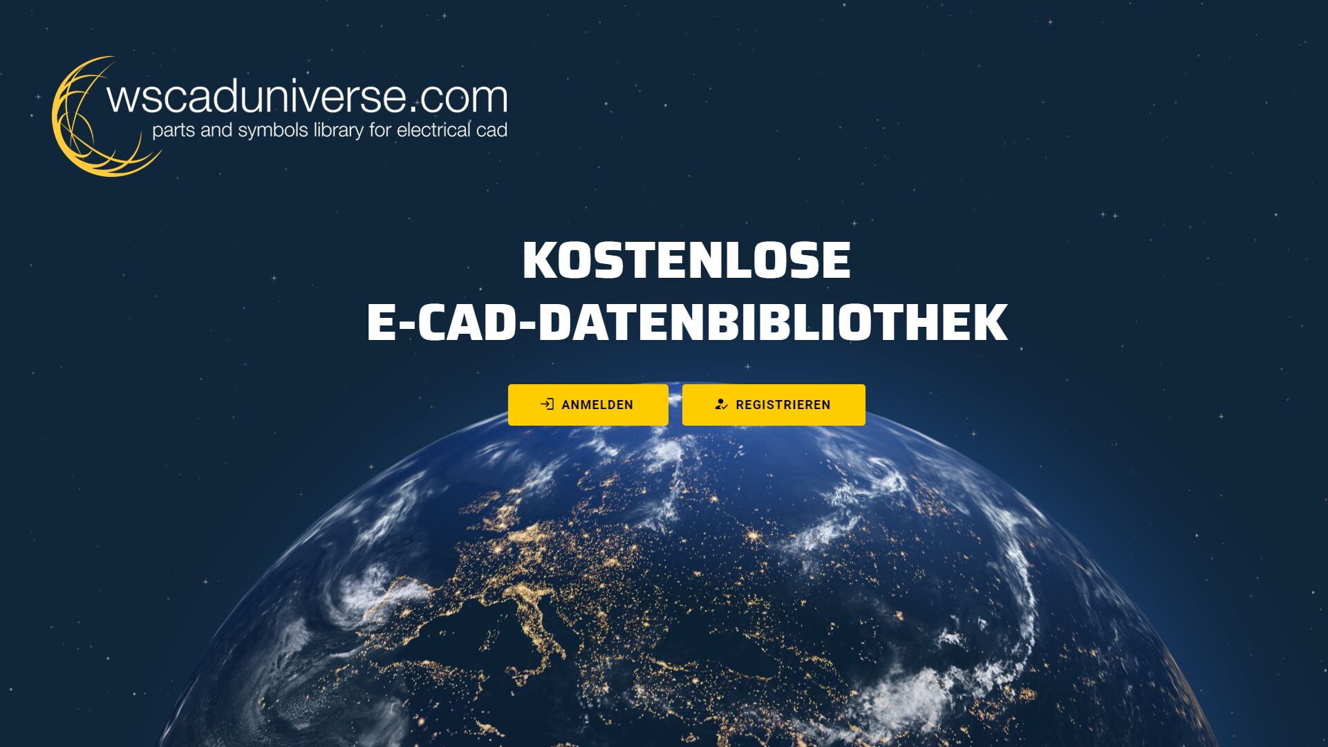 Bild 1 | Mit über 2,1 Millionen Datensätzen von mehr als 400 Herstellern in den Formaten WSCAD, DWG, 3D-step und EDZ ist wscaduniverse.com die weltweit mächtigste E-CAD-Datenbibliothek.