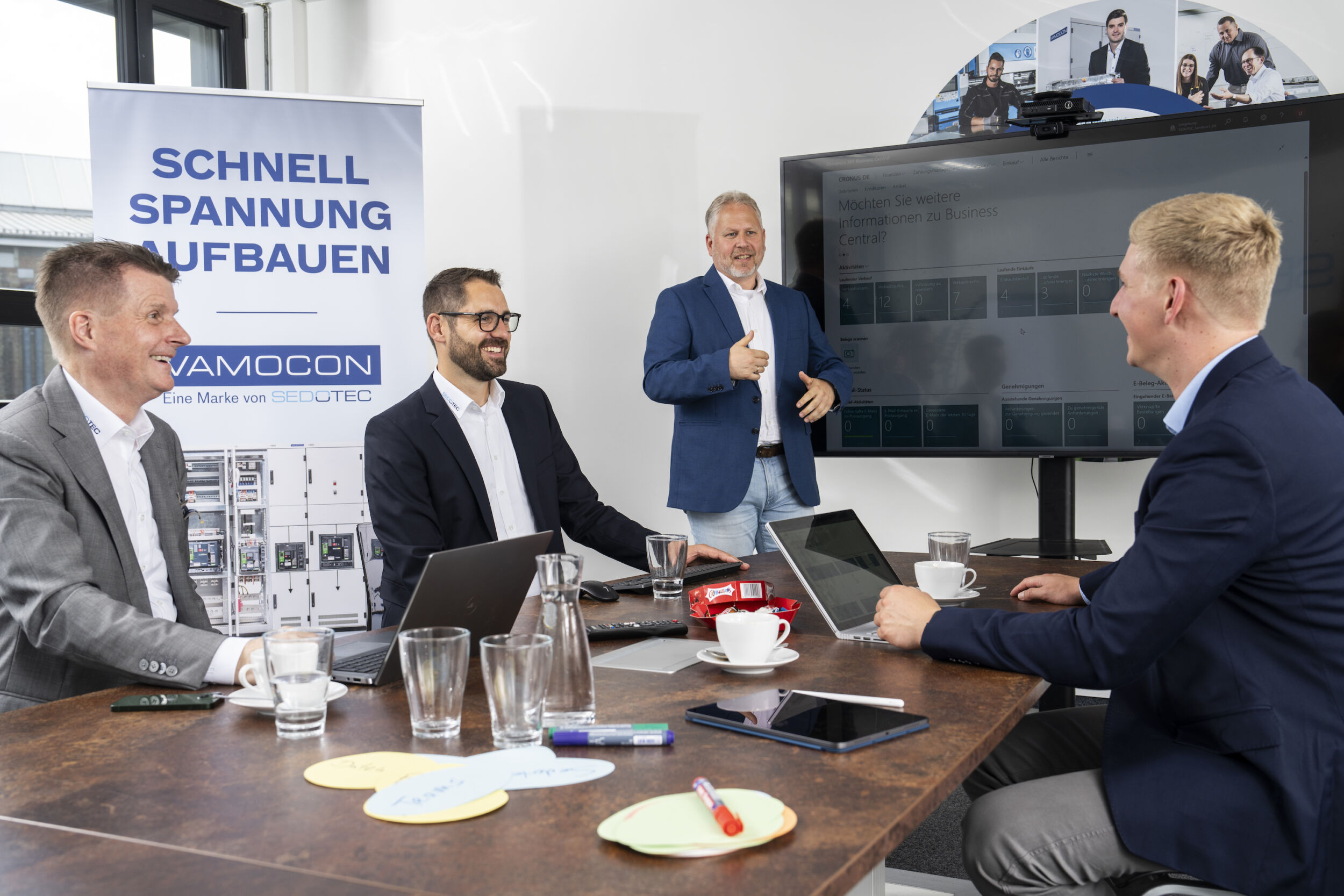 Bild 1 | Aus der ersten Beratung entsteht auf Basis der Empfehlungen von Orgavision gemeinsam das Konzept einer neuen, verbesserten Prozessarchitektur. Was dann, vor der eigentlichen Implementierungsphase bei Sedotec startet, sind Wertstromanalyse und -design. Schließlich soll der Veränderung des Unternehmens vom Auftragsfertiger zum Systemhersteller Rechnung getragen werden.