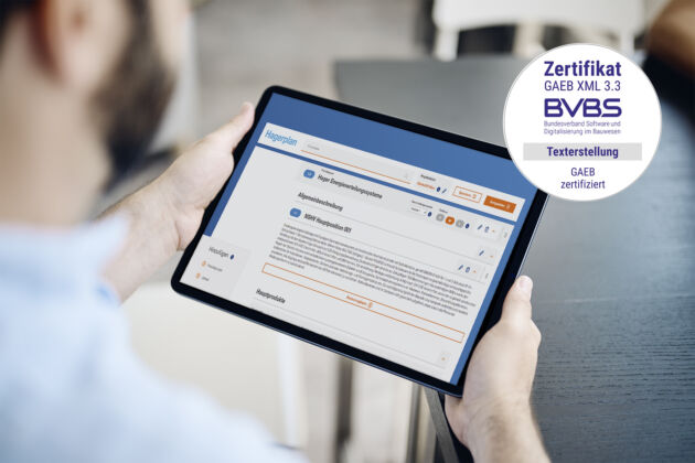 Hagerplan Screen GAEB zertifiziert 15cm