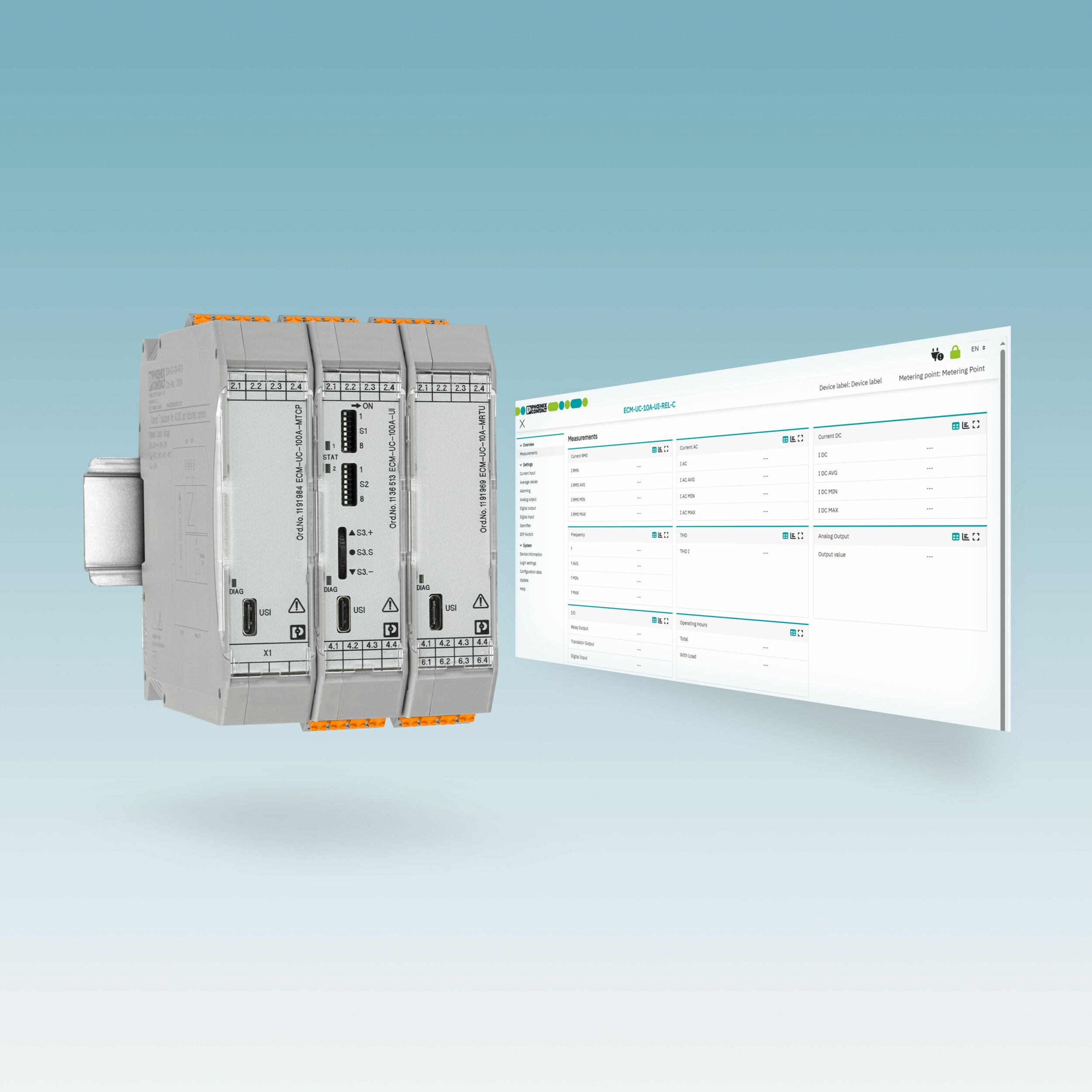 Strommessumformer mit nutzergeführtem Web-based Management