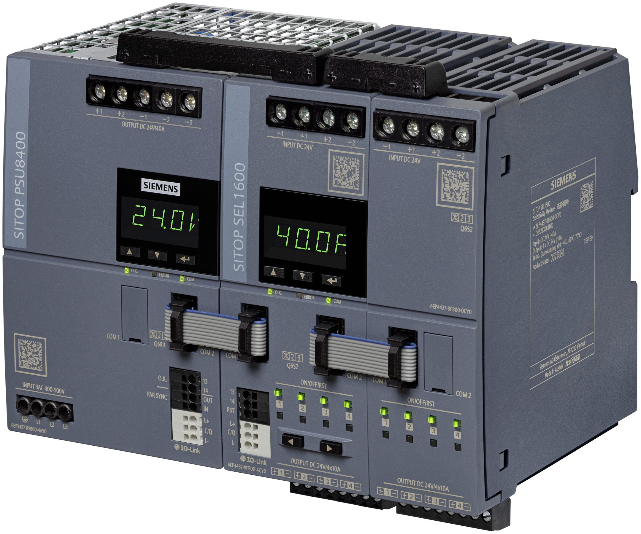 24-V-Stromversorgungssystem mit IO-Link
