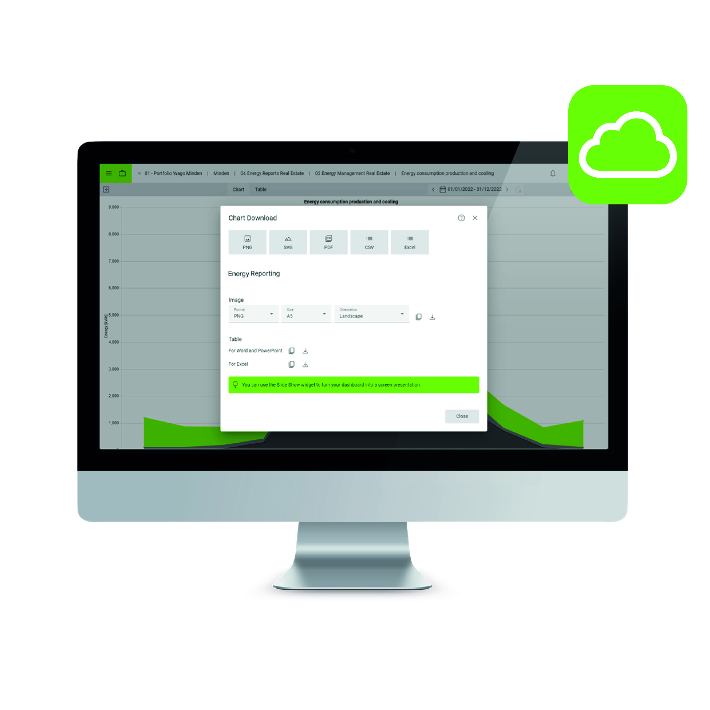 Neuer Cloud Service für das Energy Reporting