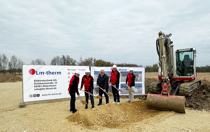 Spatenstich für die Betriebserweiterung bei Lm-therm