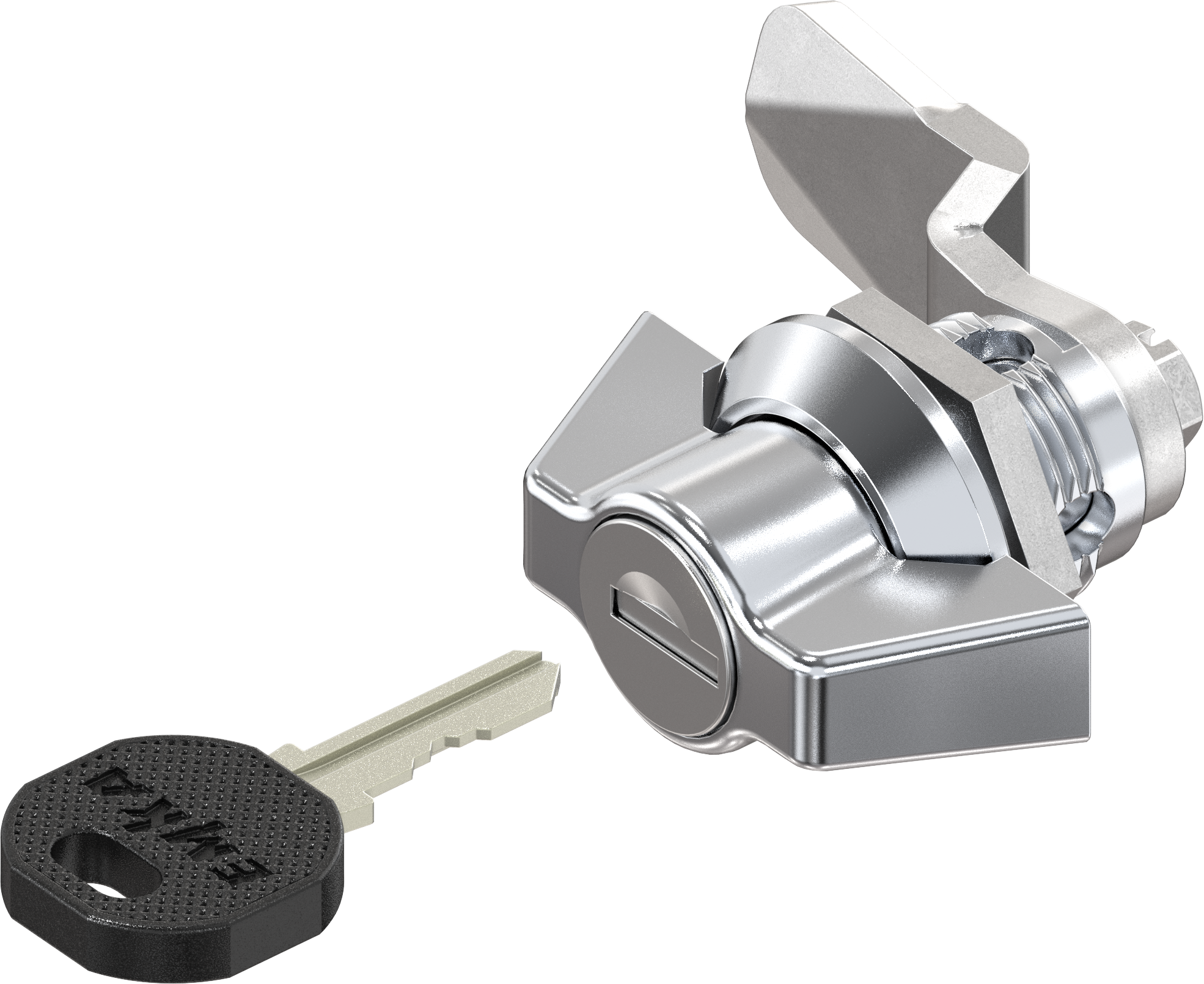 Bild 1 | Der Knebel-Vorreiber mit Schließung EK333 kombiniert die Vorteile der einfachen Bedienung per Griff mit der Sicherheit eines Schließzylinders.