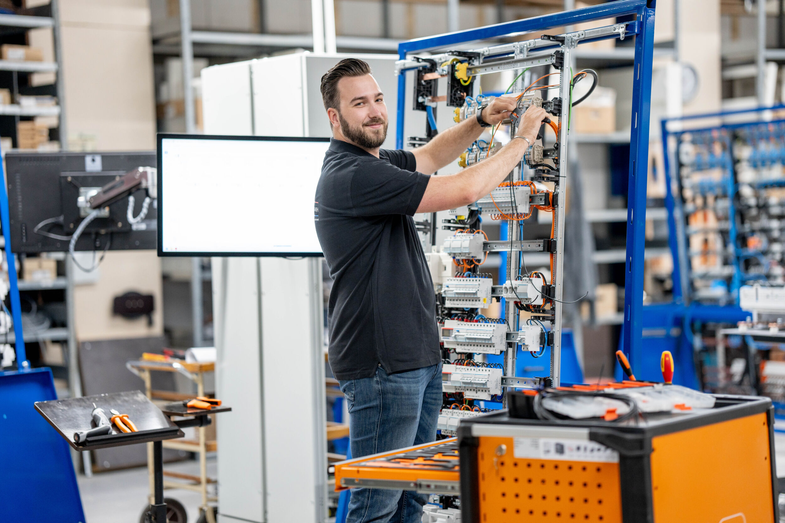 Bild 1 | Der Aufwand der Verdrahtung konnte um bis zu 80 Prozent reduziert werden.