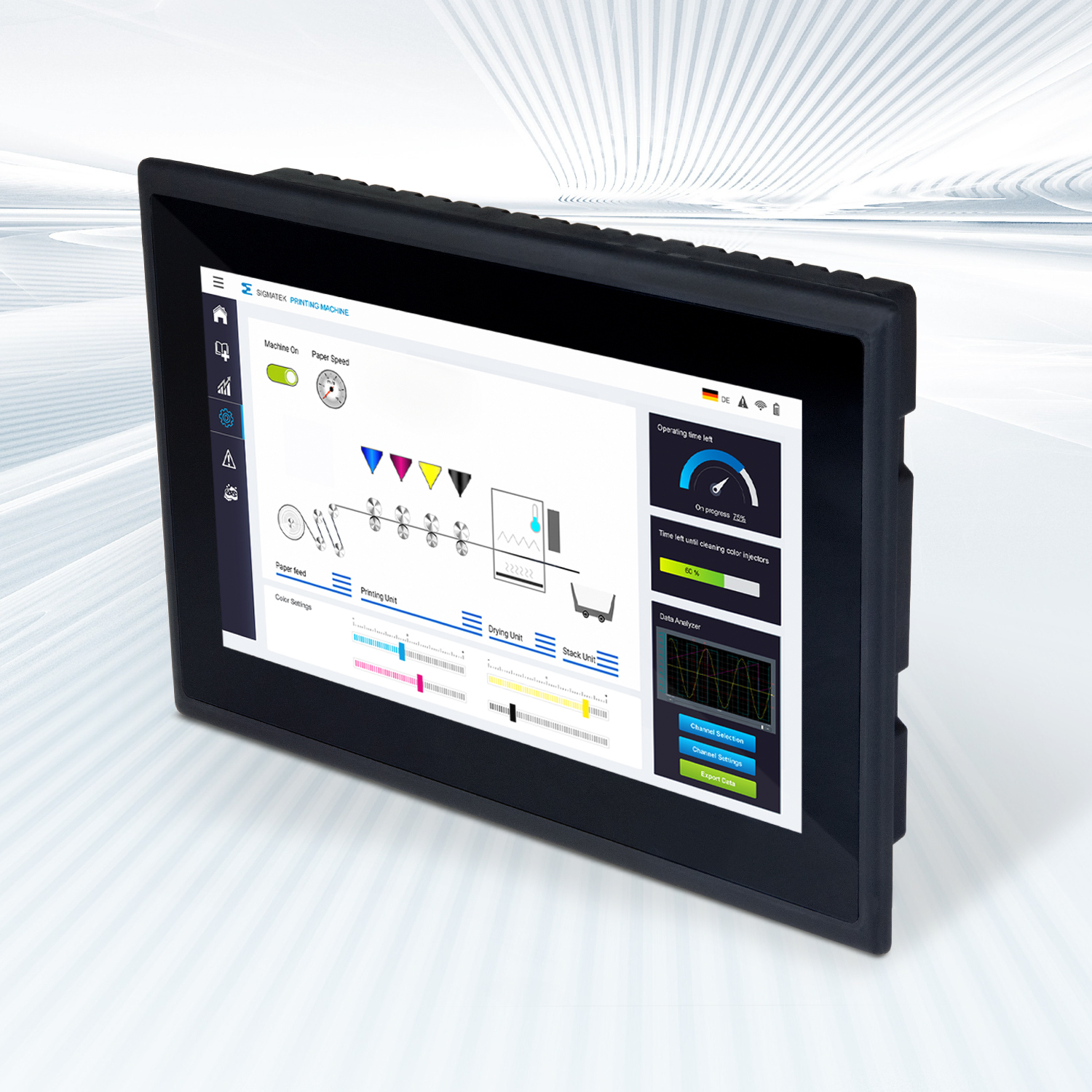 Kompaktes und webbasiertes 7″-Multitouchpanel