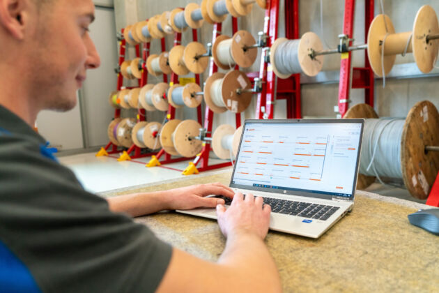 Lapp eKanban Kontrollzentrum zur Bestandsverfolgung.