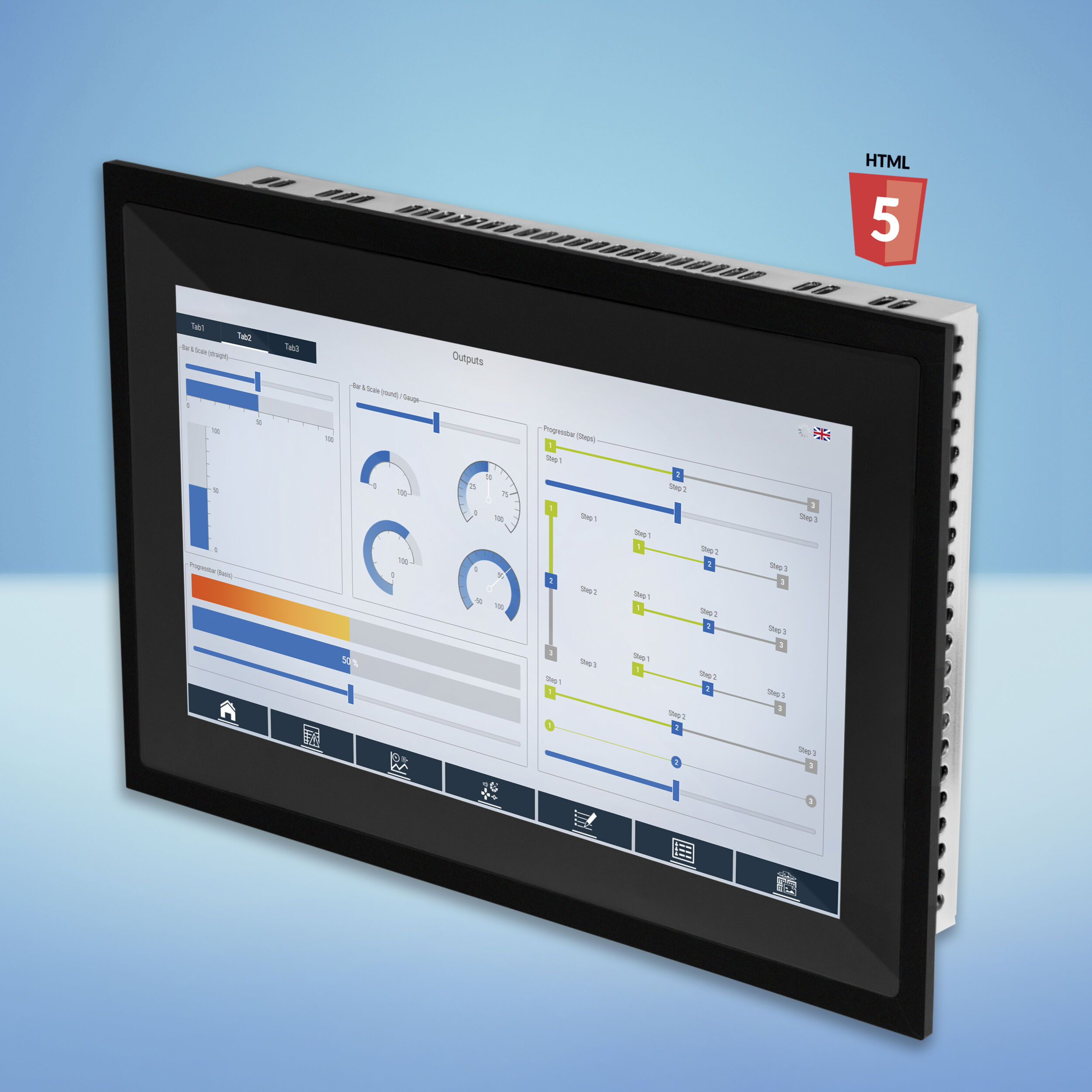 7-Zoll-Multitouch-Panel