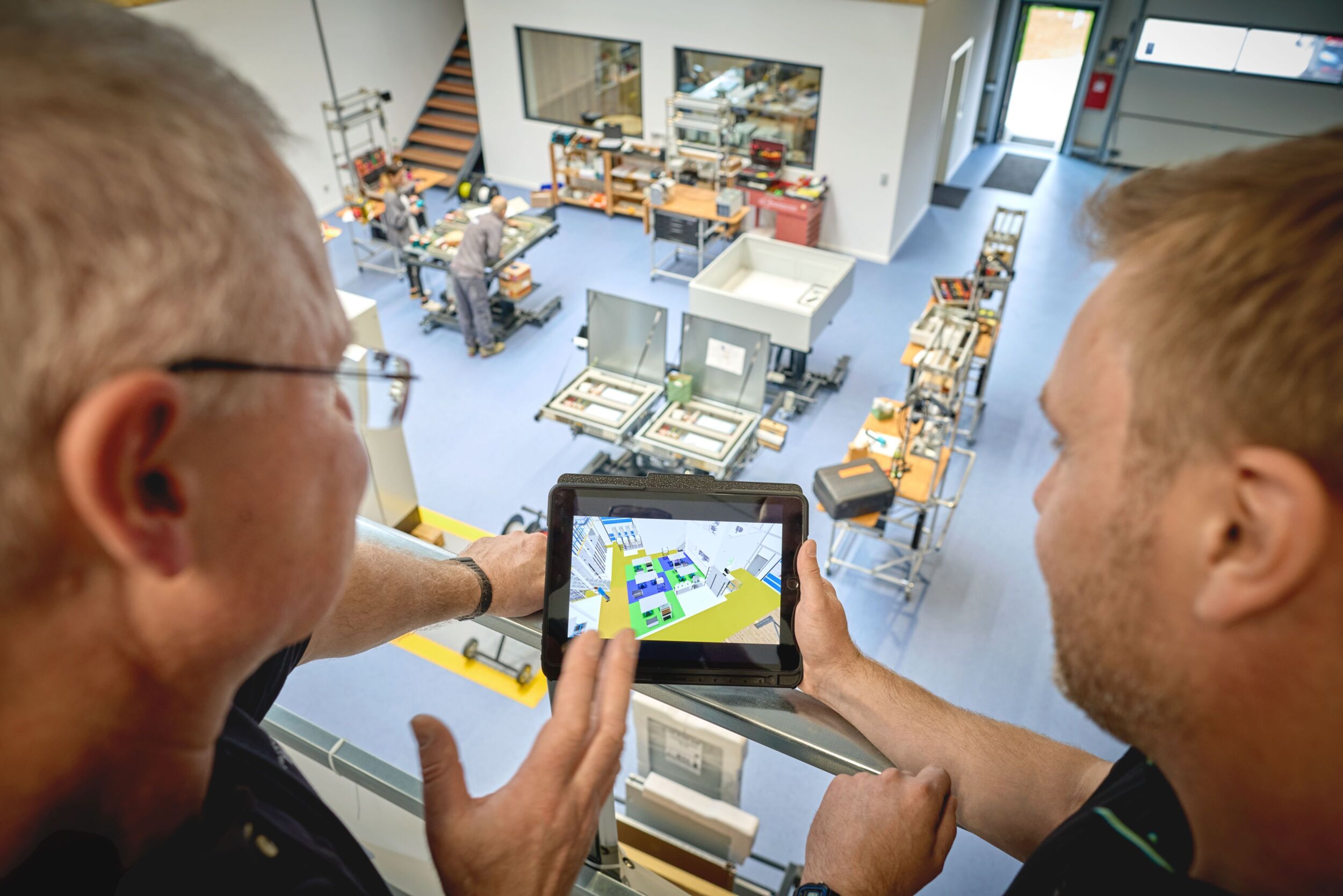 Bild 1 | Ein 3D-Layout der Fertigung bildet die Grundlage für den Aufbau einer strukturierten und zukunftssicheren Produktion.