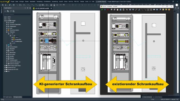 Bild 4 | Monotone Routinearbeiten nimmt die KI in Electrix AI 2026 dem Konstrukteur ab: Sie erkennt Ähnlichkeiten und schlägt Aufbaumöglichkeiten vor. Der Konstrukteur prüft und vervollständigt den Aufbau.