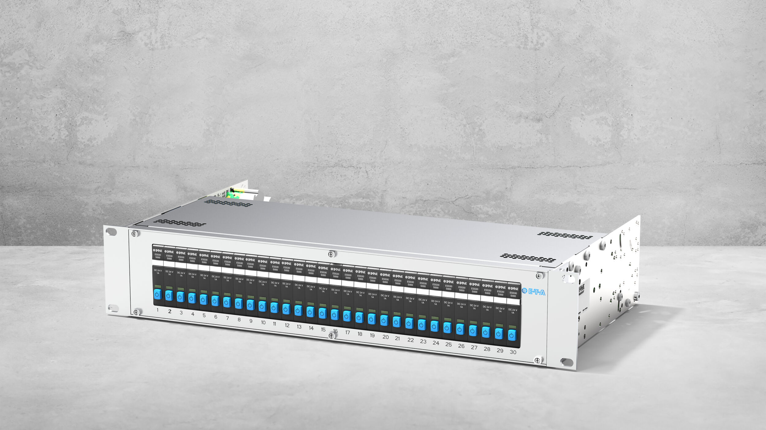 Bild 1 | Das Flexible Power-D-Box System von E-T-A mit thermisch-magnetischen Schutzschaltern ist ein besonders gut geeignetes Stromverteilungssystem.