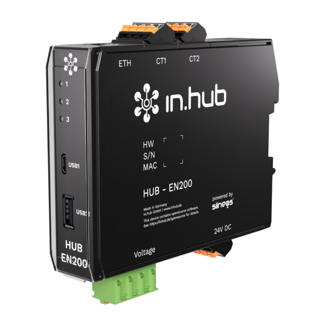 Bild 2 | Hub-EN200 dient der kontinuierlichen Messung und Auswertung von Strömen und Spannungen in 1- und 3-Phasen-Netzen mit Neutralleiter. Damit eignet es sich zur Energieüberwachung von Maschinen und Anlagen.