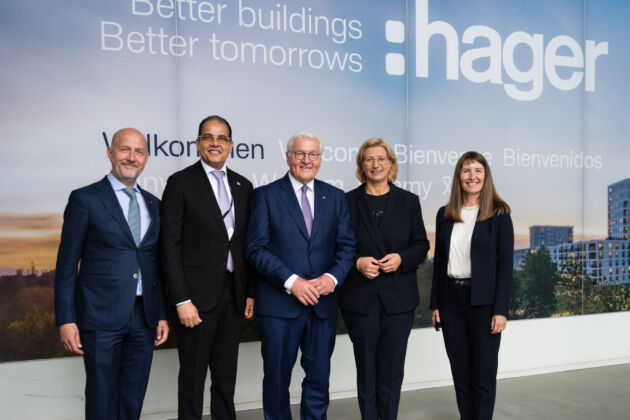 V.l.n.r.: Daniel Hager, Igor César, Frank-Walter Steinmeier, Anke Rehlinger,Sabine Busse