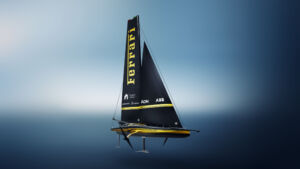 ABB Ferrari Hypersail 16 9 three quarter front view