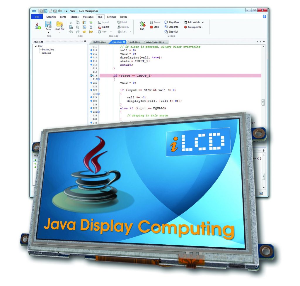 Java Display Computing IoT Design