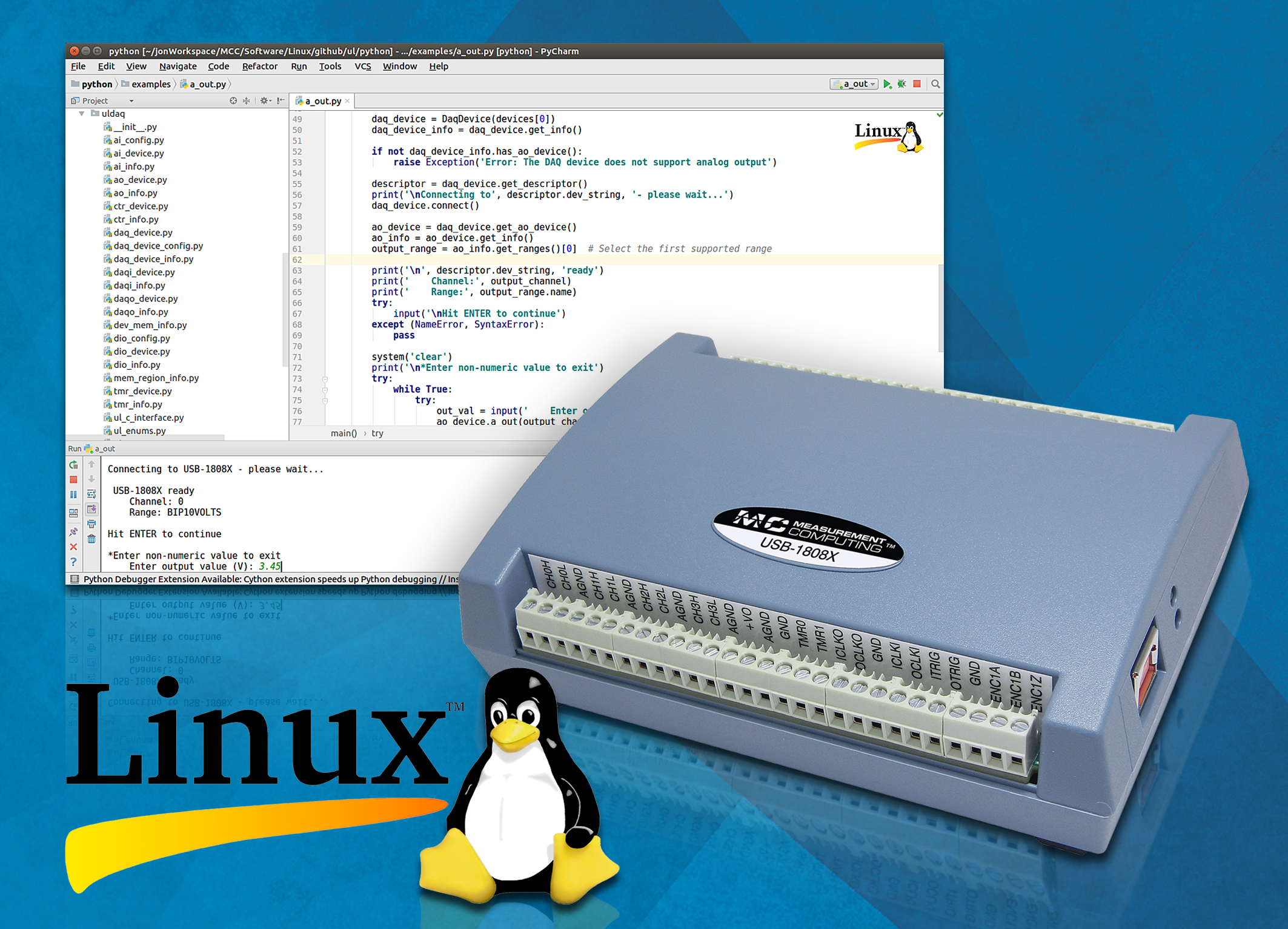 Linux-Unterstützung für Messgeräte