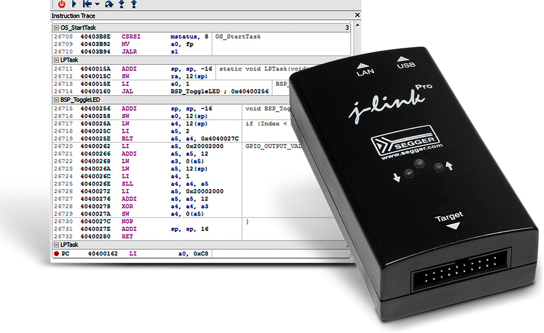 Segger unterstützt die SiFive Insight Debug-/Trace-Plattform