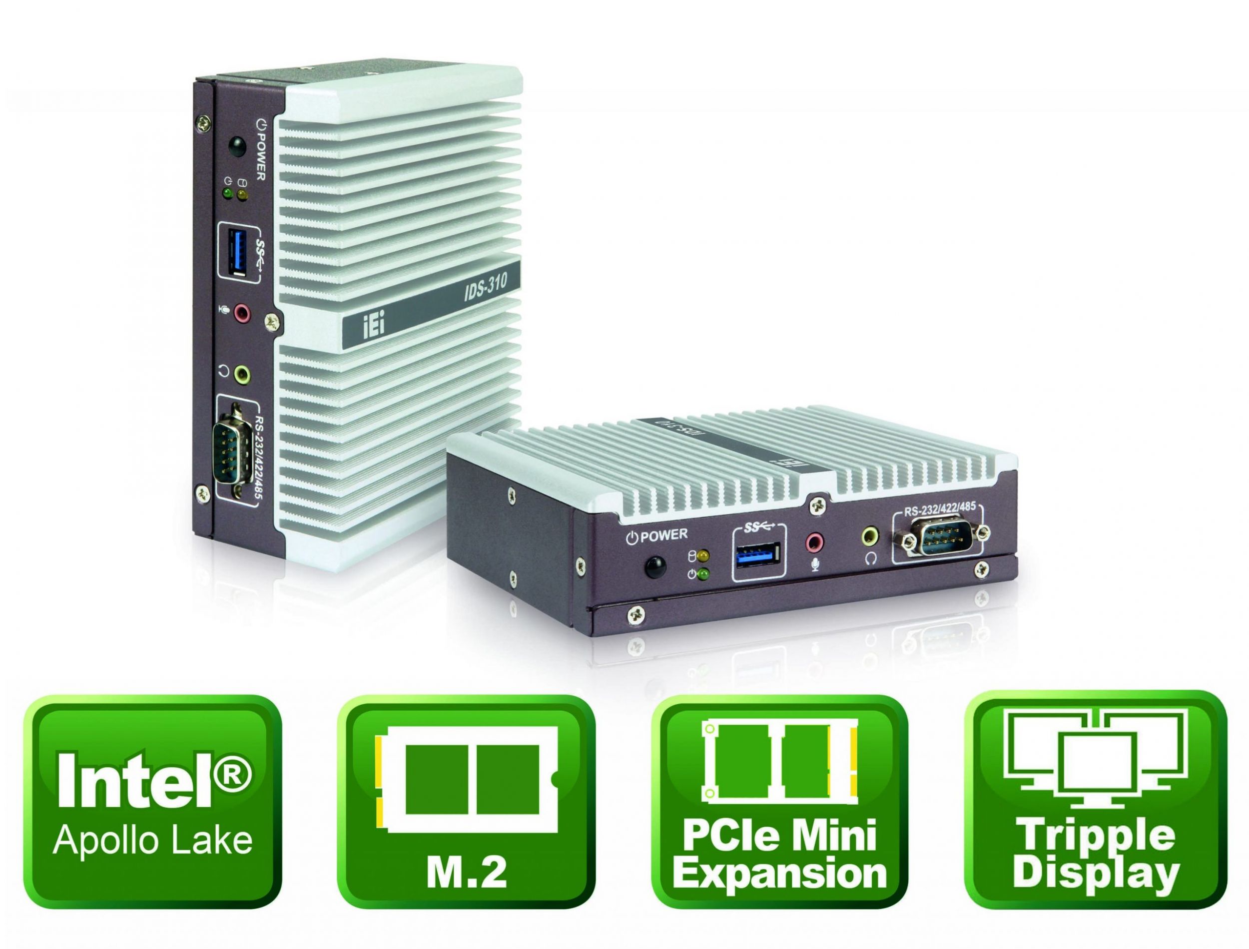 Kompaktes Embedded-System mit dreifacher HDMI-Bildausgabe