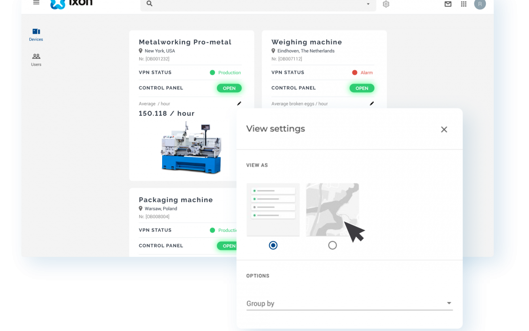 IIoT-System mit überarbeitetem Interface