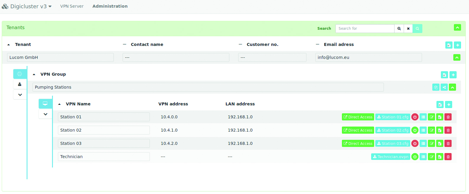 Fernwartung per VPN-Zugriff