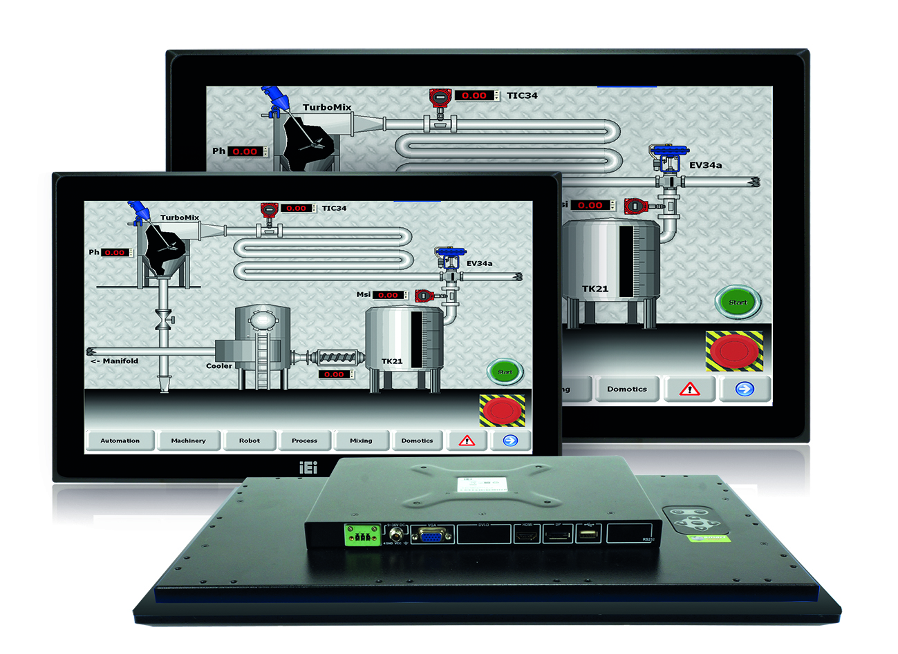 Industriemonitore mit IP65-Schutz